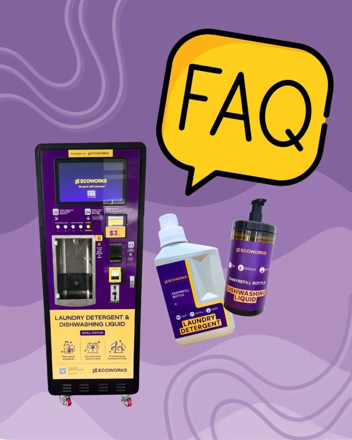 We've heard your questions - here are the answers! 
Leave a comment if you have others, we'll reply as soon as we can. ๐ 
#QnA #Ecoworkssg #refillnotlandfill #ihaveaquestion #GoGreenSG