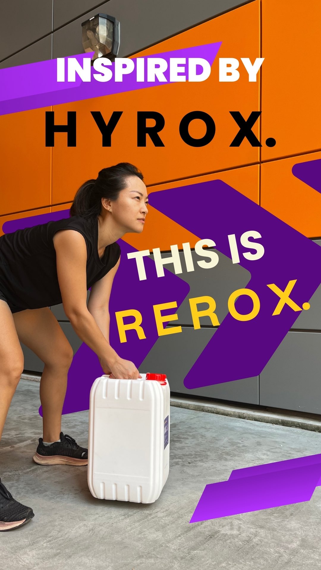 Jerrycan Lift. Sledge Push.
Same sweat, for a green cause. 
Our Sport is REROX - join the movement, reuse and refill.
Are you up for the challenge? 

#hyrox #hyroxsg #hyroxapac #reuse #refill #sustainability