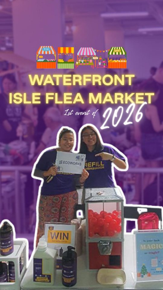 First event of 2026, DONE! ✅

We were at Waterfront Isle's Flea Market and had loads of fun checking out residents' booths, playing with used toys and looking at items seeking new homes and new caretakers.

Love the strong themes surrounding reuse and circularity!

#reuse #fleamarket #secondhand