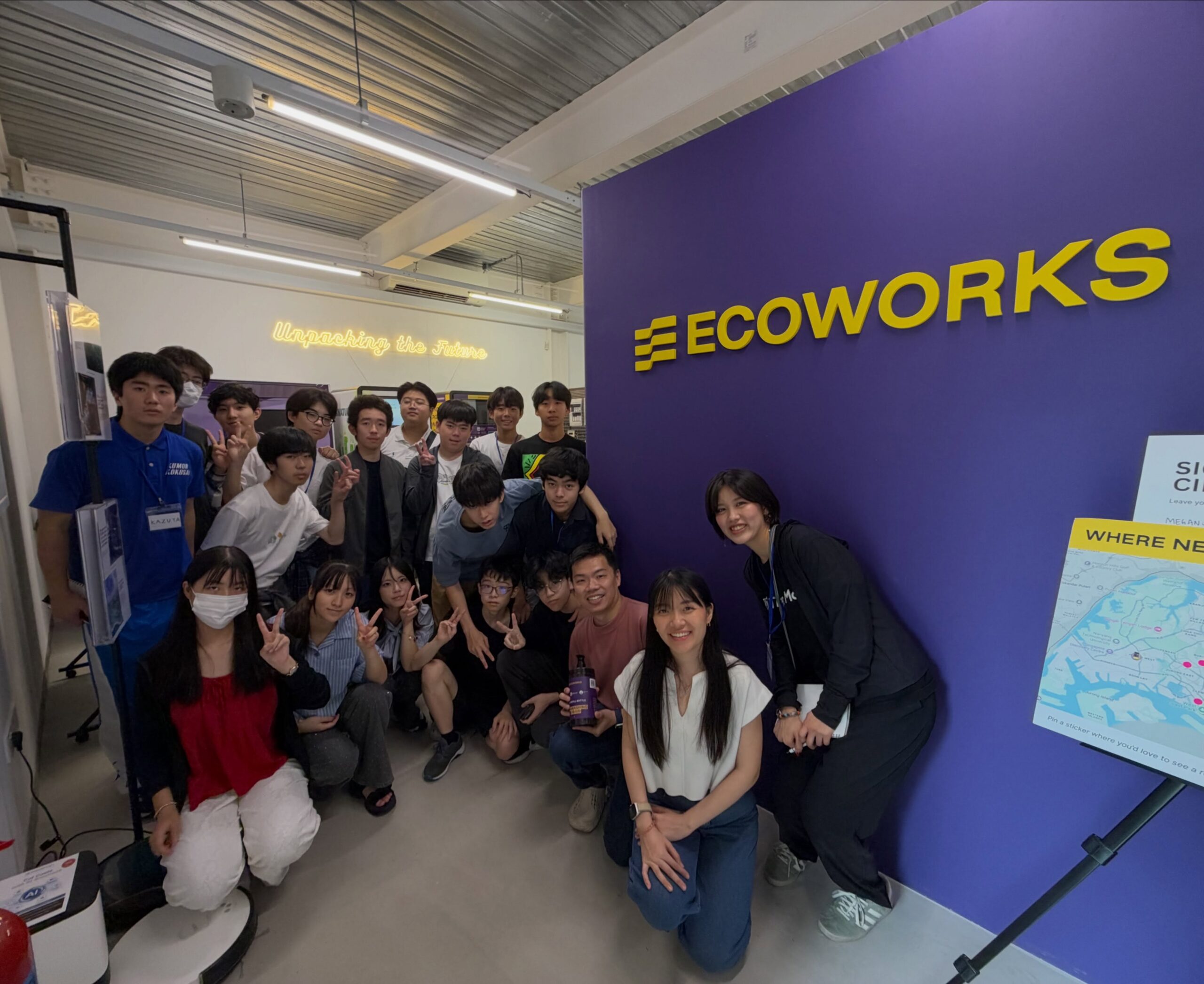 Ecoworks recently hosted students from Kumon Kokusai High School at the office.
They asked great questions — how we get people to change their habit and refill their bottles, and what our machine would look like if it carried more products. We’re aiming for more locations next year to increase convenience of refilling, and keeping our machines slim so they fit more places.
The students also pitched their own business ideas for Sean’s feedback. Among them: a social impact business to raise funds and awareness for people with disabilities.
Thank you to the students and teachers for coming down and hope we inspired a few future founders 💫
#Ecoworks #Refill #Singapore